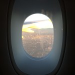 LA out airplane window