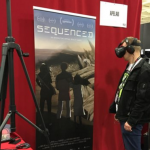Guy wearing a VR headset