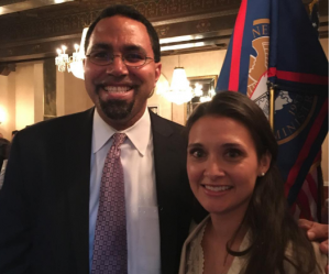 One of the many highlights of the Summit was meeting Secretary of Education John King and telling him about our games. 