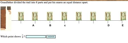 Problem with snares on a number line