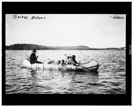 Ojibwe in canoe
