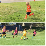 Kids playing soccer