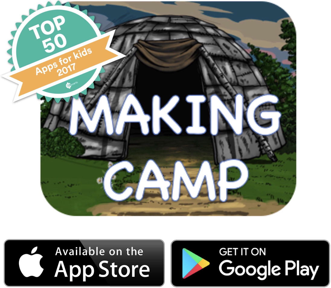 Making Camp Ojibwe get it on the AppStore and Google Play