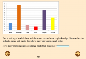 graph of colors of beads