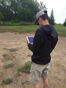 kid in field