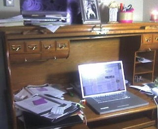 My desk at home