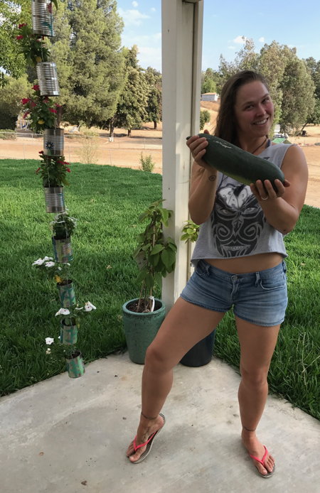 Ronda and her gardening skills