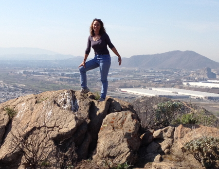 AnnMaria on a mountain