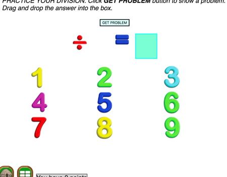 Learn division with refrigerator magnets