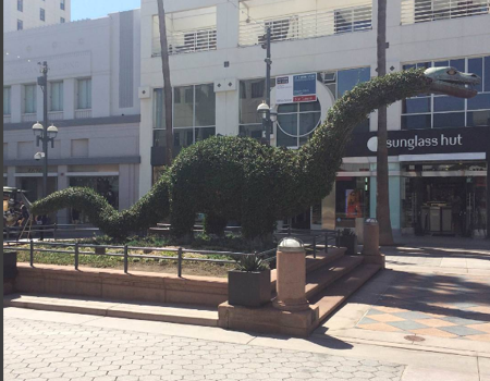 Topiary dinosaur