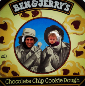 Eric and Emilia at Ben & Jerry