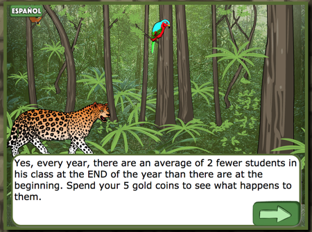 jaguar in jungle with text asking what happened to the other 2 students