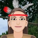 Ojibwe (Native American) girl from math video