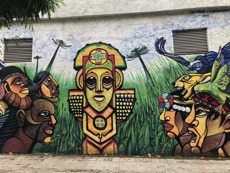 mural of indigenous art