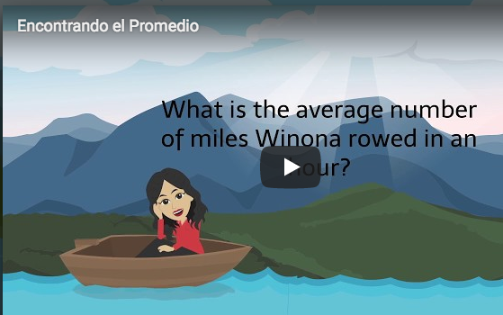 Girl in boat. Math problem: What is the average number of miles rowed