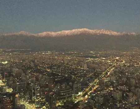 Santiago view from 61 floors up