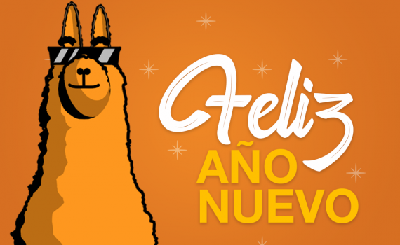 Yaima the llama says feliz año nuevo