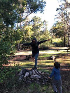 AnnMaria in woods in Chile