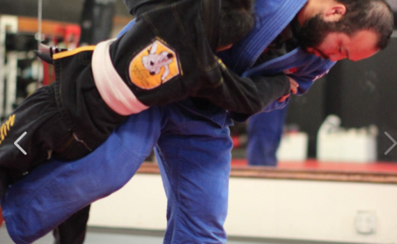 Jason Harai teaches judo