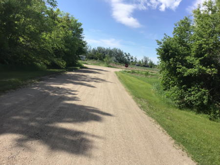 dirt road in Warwick, North Dakota