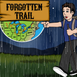 Sam hikes the Forgotten Trail in the rain