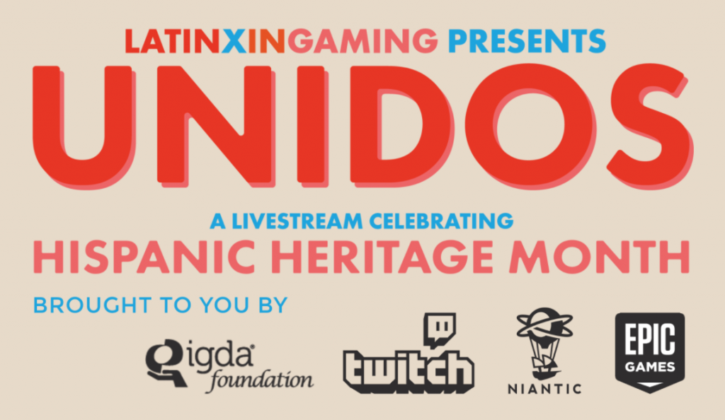 Unidos is a livestream presented by Latinx in Gaming. It's all about celebrating the intersection of video games and Latinx culture during Hispanic Heritage Month. Get in on the fun!